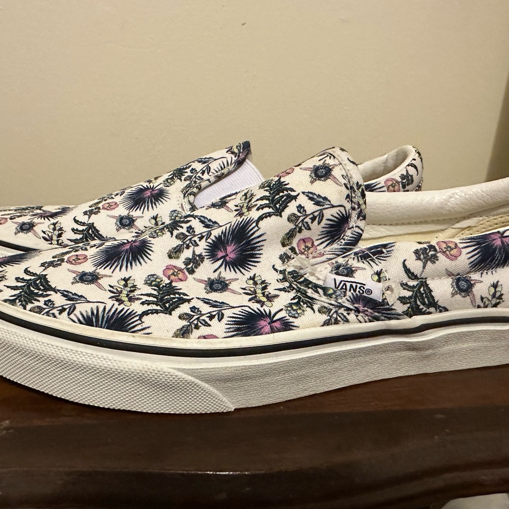 Vans Floral Slip-On Sneakers
